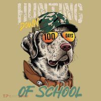 100 Days Of School Dog Hunting Deer Hunting 100th Day Boy Sweatshirt thumb 2