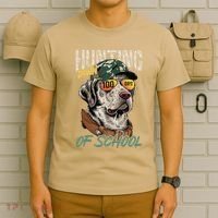 100 Days Of School Dog Hunting Deer Hunting 100th Day Boy T-Shirt thumb 6