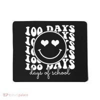 100 Days Of School Retro Smiley Heart Mousepad thumb 0