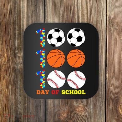 100 Day Of School Coaster