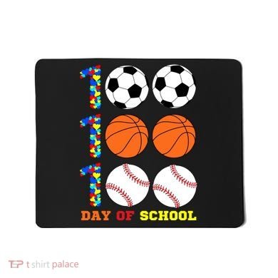 100 Day Of School Mousepad