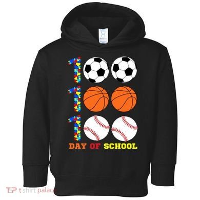 100 Day Of School Toddler Hoodie