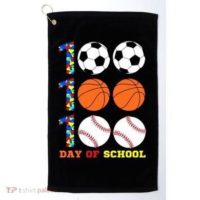 100 Day Of School Golf Towel