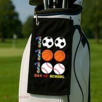 100 Day Of School Golf Towel thumb 2