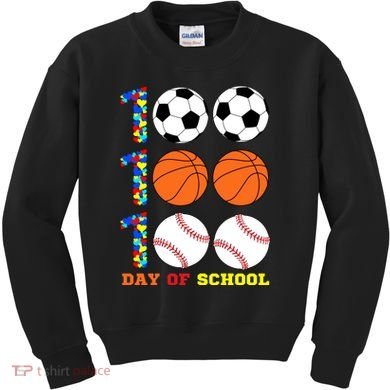 100 Day Of School Kids Sweatshirt