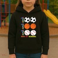 100 Day Of School Kids Hoodie thumb 3
