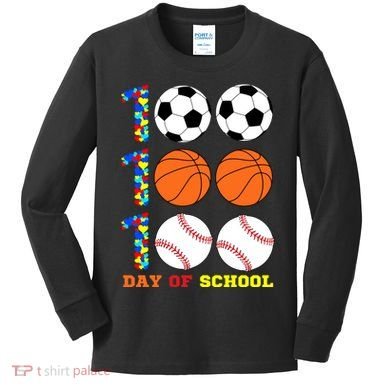 100 Day Of School Kids Long Sleeve Shirt