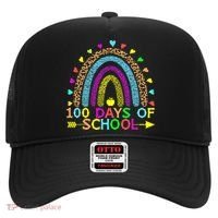 100 Days Of School Teacher Rainbow 100th Day Leopard Student Hat thumb 0