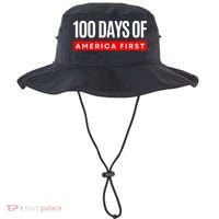 100 Days Of America First Funny Trump Bucket Hat thumb 0