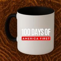 100 Days Of America First Funny Trump Coffee Mug thumb 2