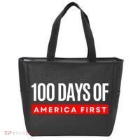 100 Days Of America First Funny Trump Tote Bag thumb 0