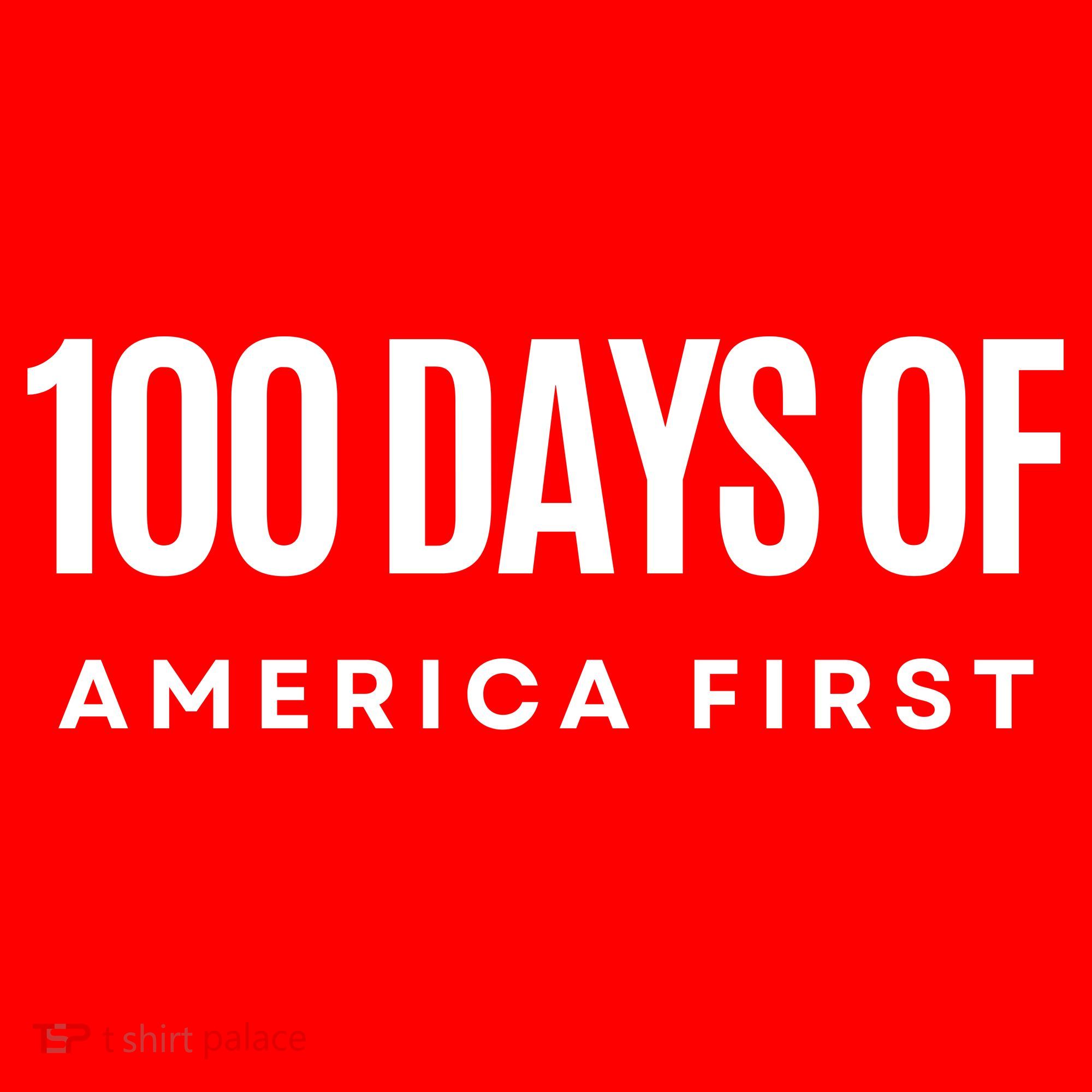 100 Days Of America First Funny Trump Santa Hat