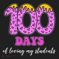 100 Days Of Loving My Students Teacher Celebration Women's Sweatshirt thumb 2