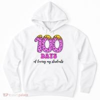 100 Days Of Loving My Students Teacher Celebration Hoodie thumb 0