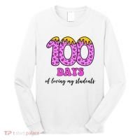 100 Days Of Loving My Students Teacher Celebration Long Sleeve Shirt thumb 0
