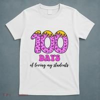 100 Days Of Loving My Students Teacher Celebration T-Shirt thumb 5