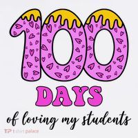 100 Days Of Loving My Students Teacher Celebration Women's Hoodie thumb 2