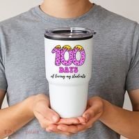 100 Days Of Loving My Students Teacher Celebration Tumbler thumb 2