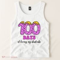 100 Days Of Loving My Students Teacher Celebration Tank Top thumb 2