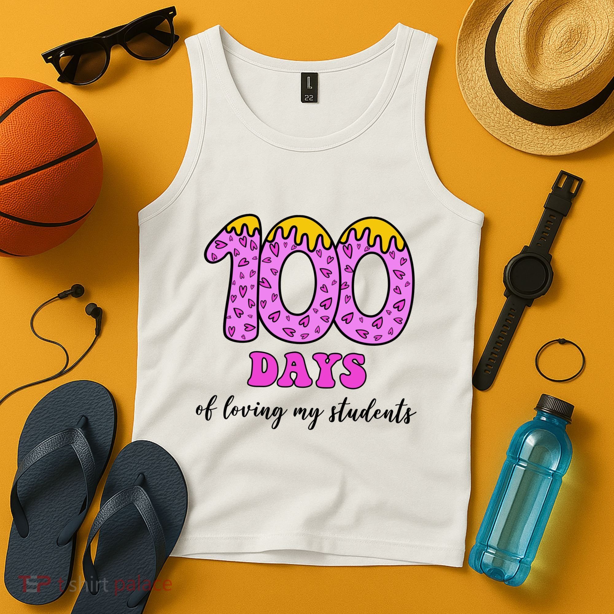 100 Days Of Loving My Students Teacher Celebration Tank Top