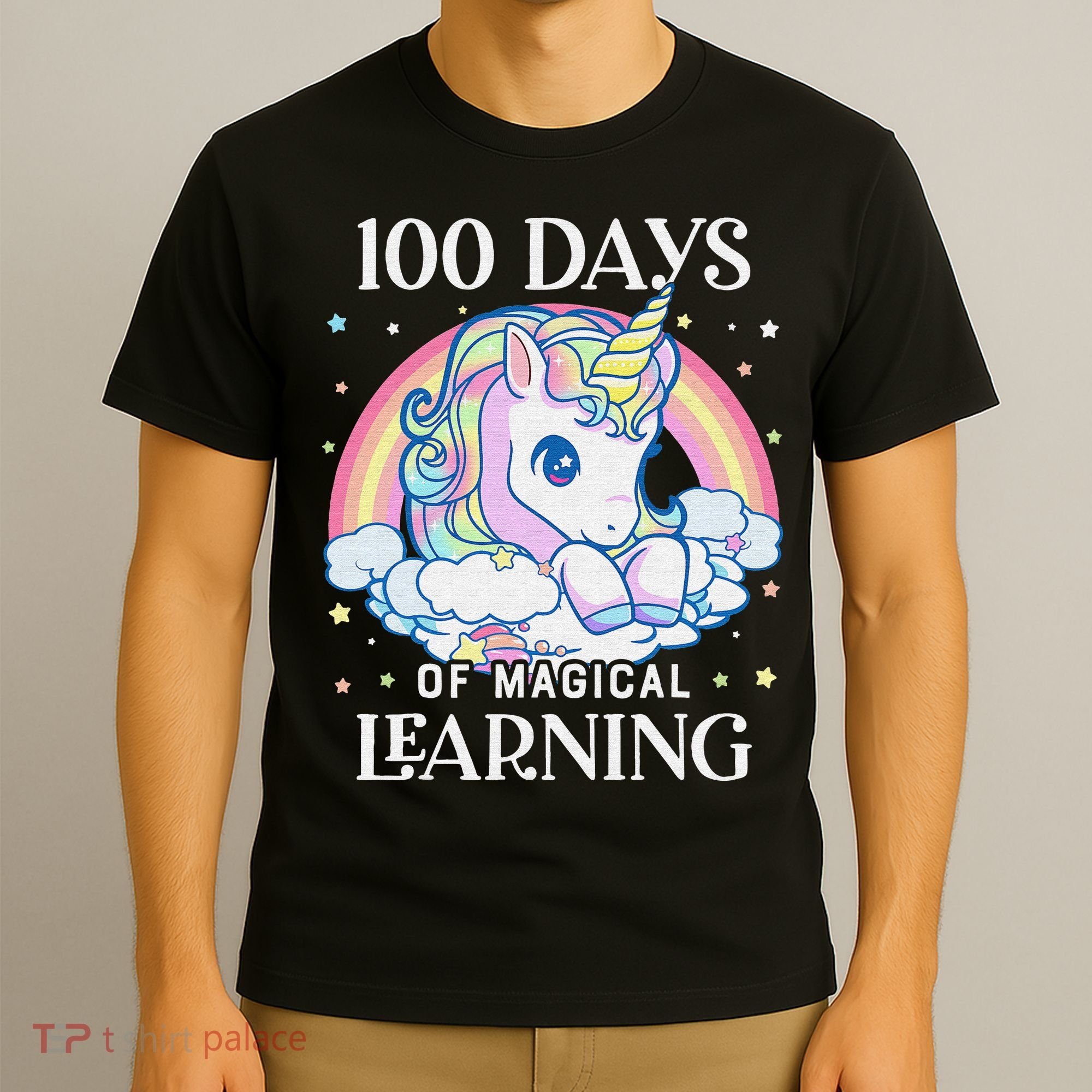 100th Day of School Unicorn 100 Magical Days Teacher Girls T-Shirt