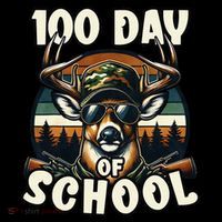 100 Days Of School Deer Hunting Deer Camo Hipster Fun Coffee Mug thumb 5