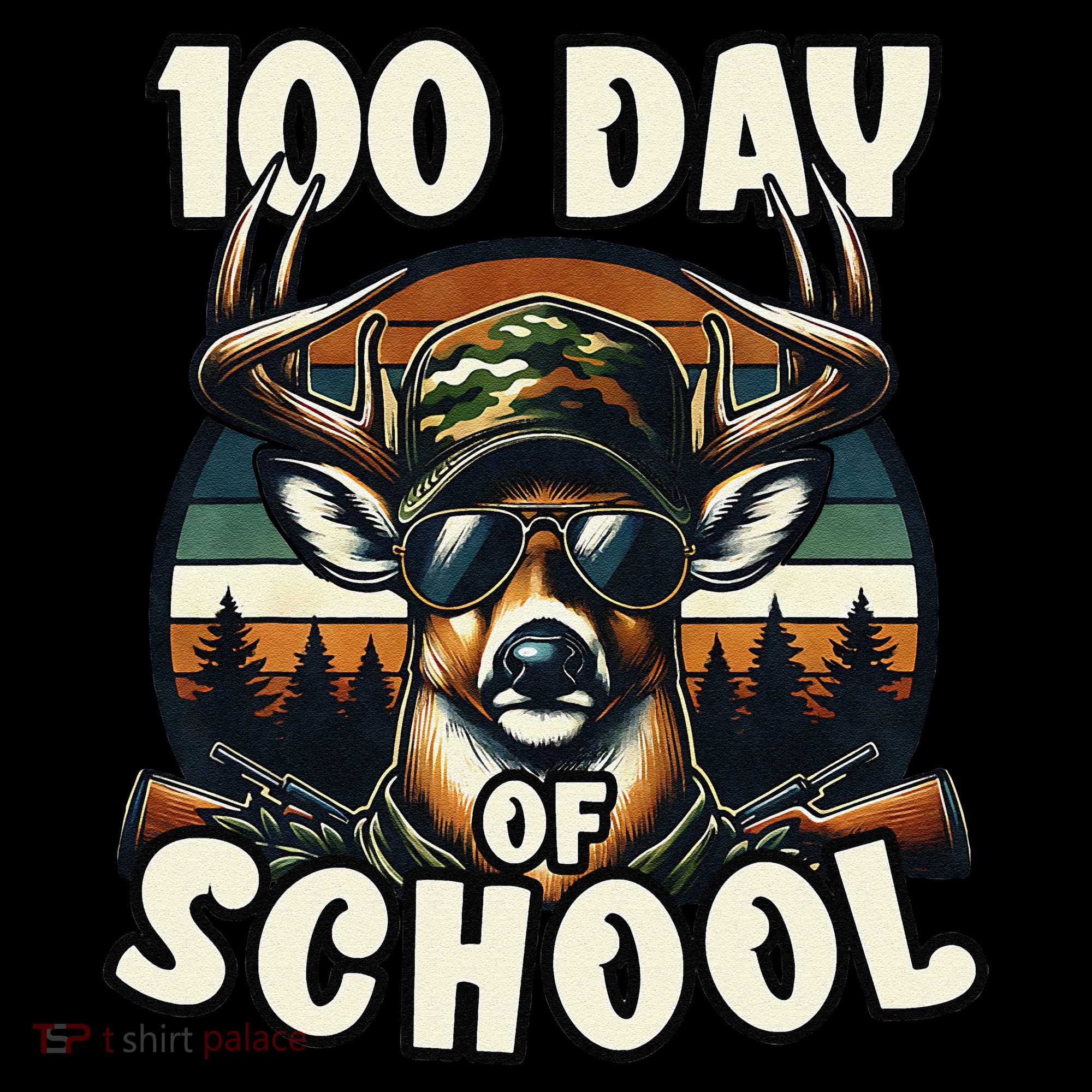 100 Days Of School Deer Hunting Deer Camo Hipster Fun Coffee Mug