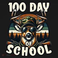 100 Days Of School Deer Hunting Deer Camo Hipster Fun Women's Tank Top thumb 5