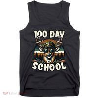 100 Days Of School Deer Hunting Deer Camo Hipster Fun Tank Top thumb 0