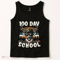 100 Days Of School Deer Hunting Deer Camo Hipster Fun Tank Top thumb 2