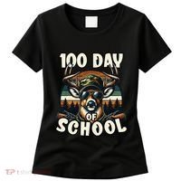 100 Days Of School Deer Hunting Deer Camo Hipster Fun Women's T-Shirt thumb 0
