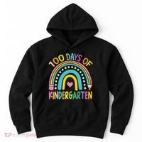 100th Day Of Kindergarten Teacher 100 Days Smarter Gift Hoodie thumb 0