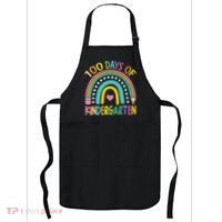 100th Day Of Kindergarten Teacher 100 Days Smarter Gift Apron thumb 0