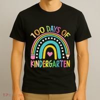 100th Day Of Kindergarten Teacher 100 Days Smarter Gift T-Shirt thumb 3