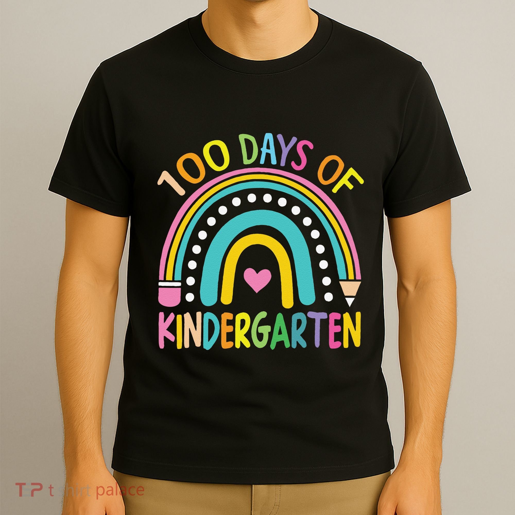 100th Day Of Kindergarten Teacher 100 Days Smarter Gift T-Shirt
