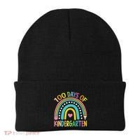 100th Day Of Kindergarten Teacher 100 Days Smarter Gift Beanie thumb 0