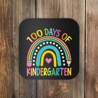 100th Day Of Kindergarten Teacher 100 Days Smarter Gift Coaster thumb 0