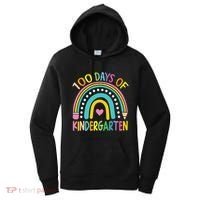 100th Day Of Kindergarten Teacher 100 Days Smarter Gift Women's Hoodie thumb 0