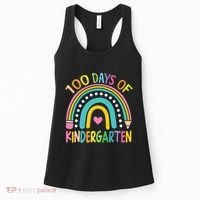 100th Day Of Kindergarten Teacher 100 Days Smarter Gift Women's Tank Top thumb 0