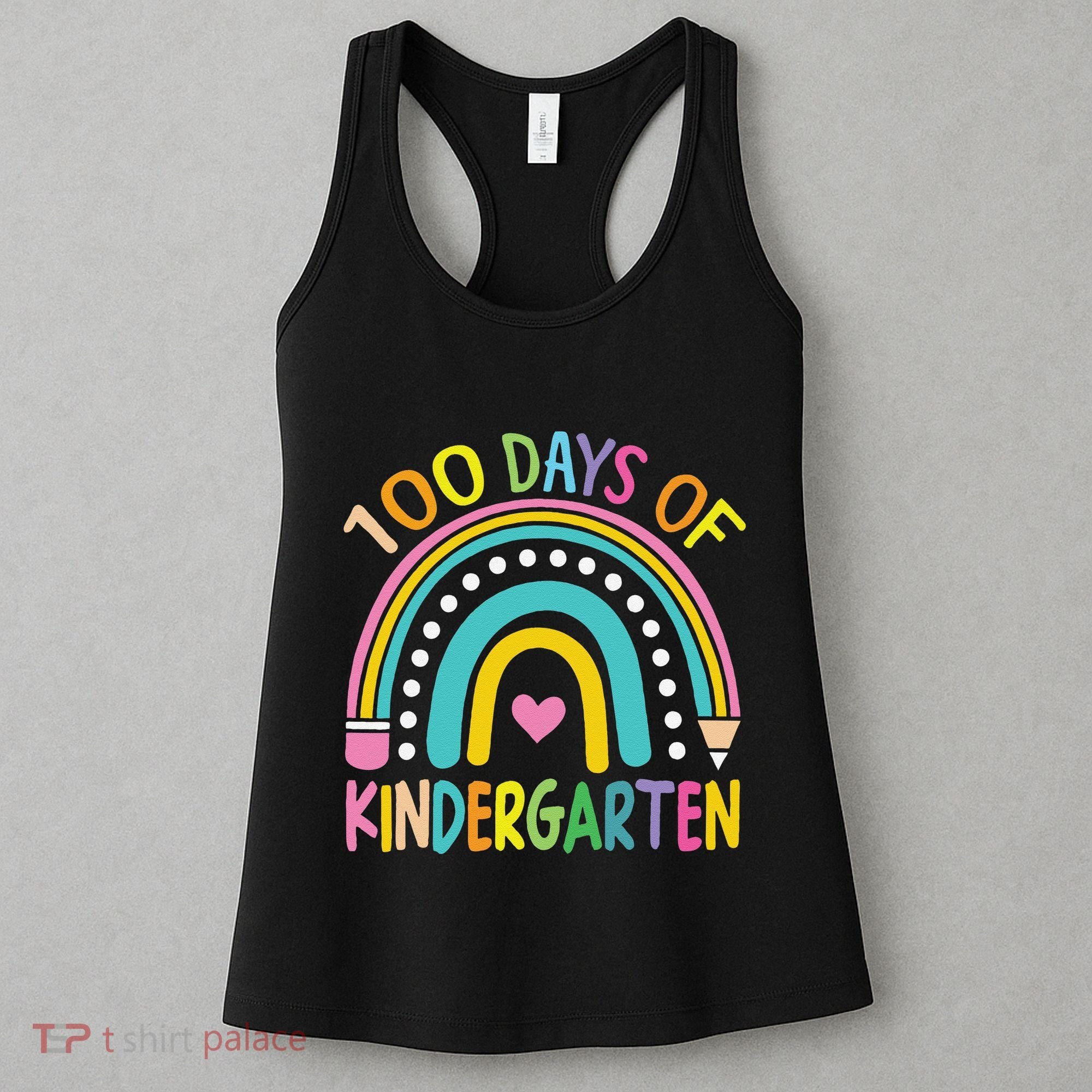 100th Day Of Kindergarten Teacher 100 Days Smarter Gift Women's Tank Top