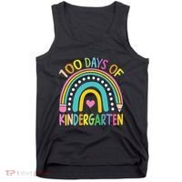 100th Day Of Kindergarten Teacher 100 Days Smarter Gift Tank Top thumb 0