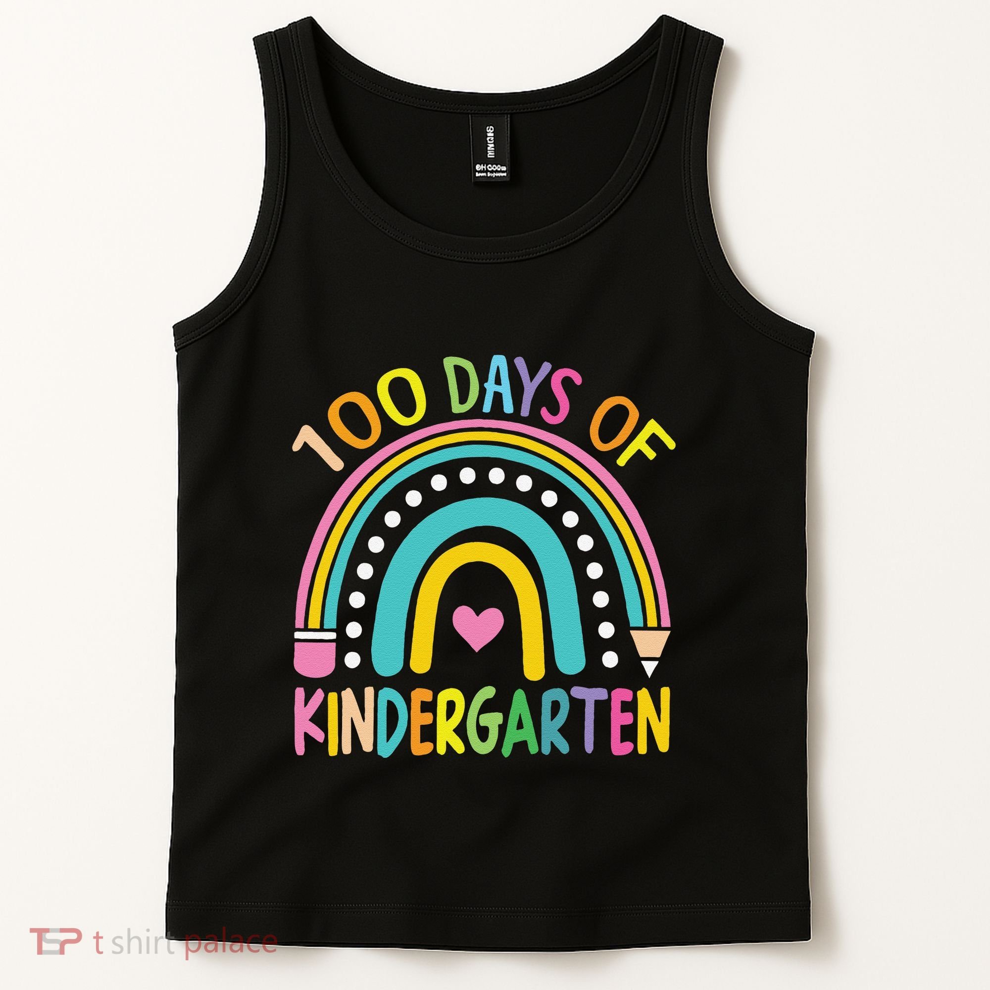 100th Day Of Kindergarten Teacher 100 Days Smarter Gift Tank Top