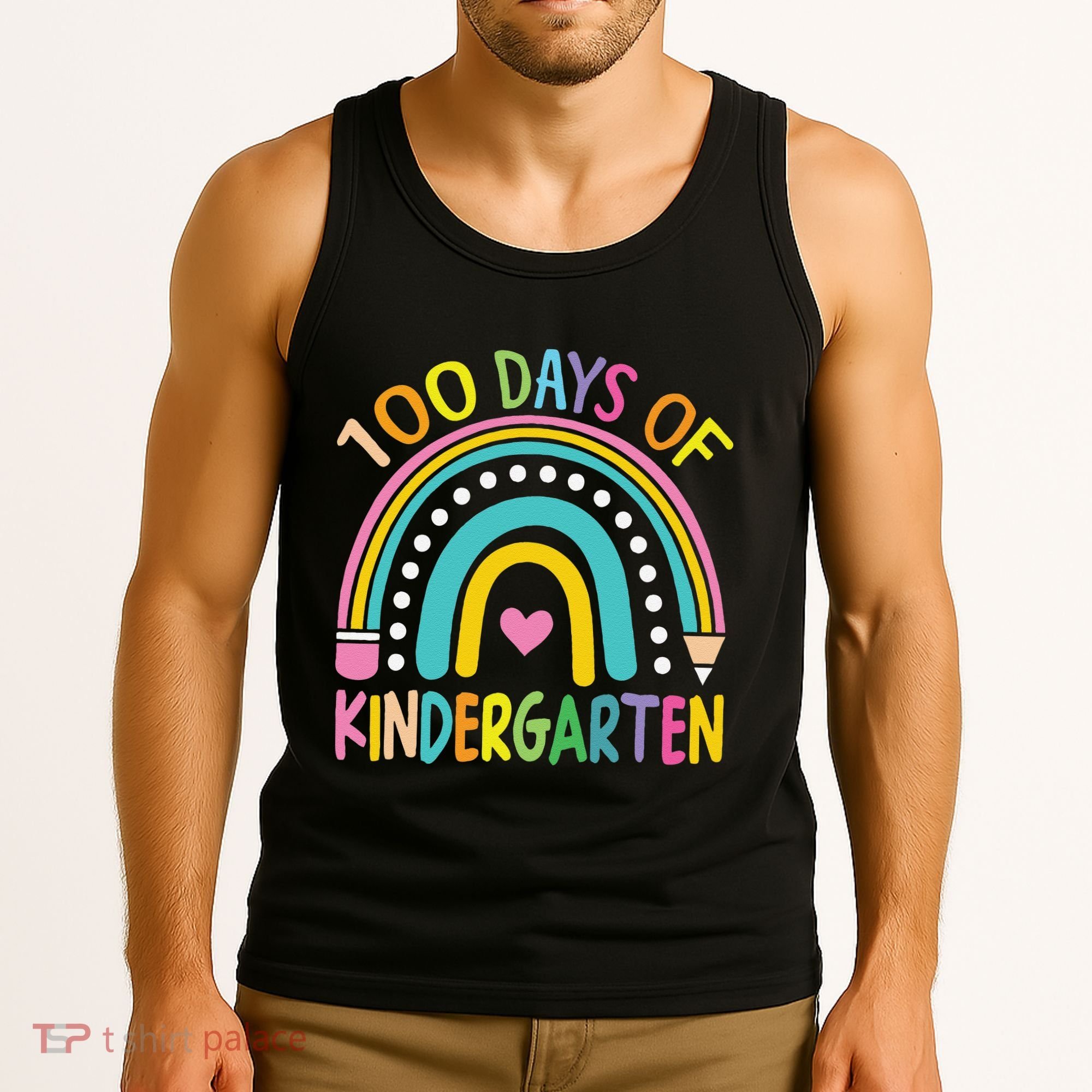 100th Day Of Kindergarten Teacher 100 Days Smarter Gift Tank Top