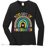 100th Day Of Kindergarten Teacher 100 Days Smarter Gift Women's Long Sleeve Shirt thumb 0