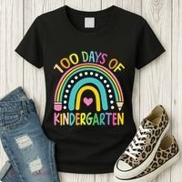 100th Day Of Kindergarten Teacher 100 Days Smarter Gift Women's T-Shirt thumb 3