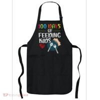 100 Days Of Feeding  Lunch Lady School Canteen Apron thumb 0