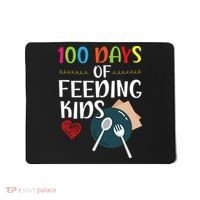 100 Days Of Feeding  Lunch Lady School Canteen Mousepad thumb 0