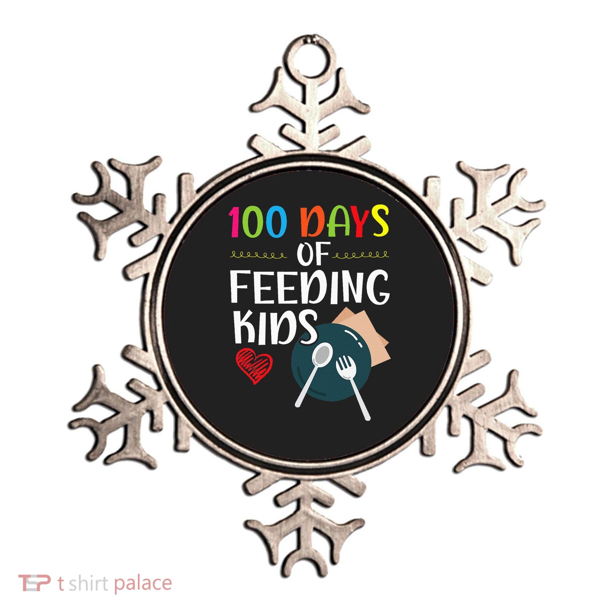 100 Days Of Feeding  Lunch Lady School Canteen Ornament