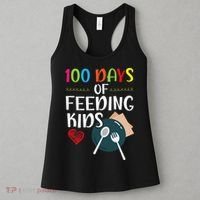 100 Days Of Feeding  Lunch Lady School Canteen Women's Tank Top thumb 3