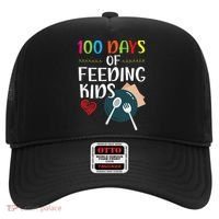 100 Days Of Feeding  Lunch Lady School Canteen Hat thumb 0